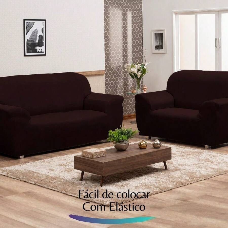 Charm Of Detail Sofa Covers - Óxido marrón - Ver 1