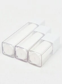 1pc Square Transparent Travel Press Pump Bottle For Skin Care Lotion, Portable Plastic Vacuum Bottle, Square Twist Vacuum Bottle With Press Pump, Travel Storage Essence Lotion Moisturizer, Empty Vacuum Lotion Bottle, Refillable Cosmetic Storage Container Small Bottle Jar, Portable Travel Cream Lotion Container Jar - White - View 10