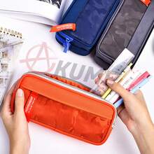 Pens Case Large Capacity Stationery Organizer - Orange - View 3