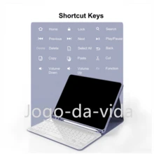 Flip Pad Cases With Keyboard - 黑色 - 查看 8