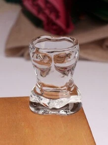 1 pièce Verre à Liqueur de Forme Corporelle, Style Aléatoire, Convient Pour les Repas de Famille et Usage Quotidien!, Cadeau Pour Père