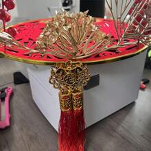 1 件 2025 年蛇年中国新年亚克力福字挂饰，客厅墙壁装饰（部分配件颜色随机，挂饰需自行组装） - 紅色 - 查看 5