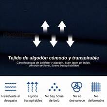 Men's Work Coveralls Dustproof Mechanic Long Sleeve Zipper Overalls,Men's Mechanic Work Coveralls Long Sleeve Hooded Dustproof Zipper Front Coveralls Men's Polycotton Overalls, Color Navy Blue, - Blue - View 6