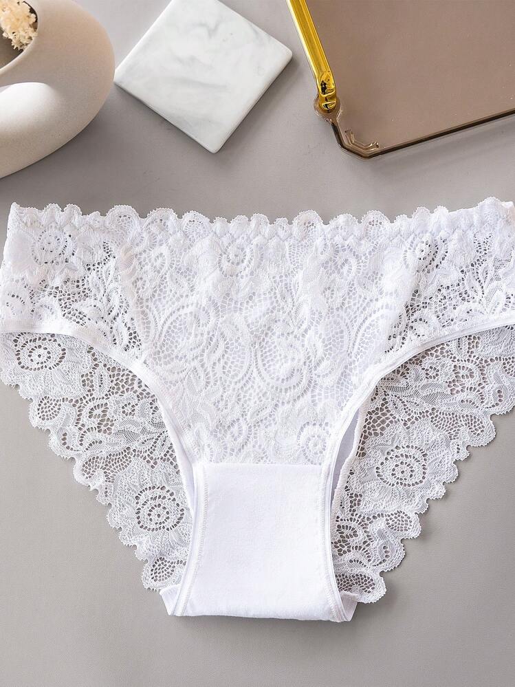 خمس قطع داخلية للنساء مثلثة الشكل بواسطة الدانتيل...