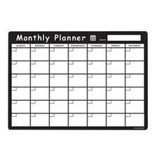 A3 Fridge Calendar, Magnetic Monthly Planner Whiteboard Dry Wipe Meal Planner - Black - View 7