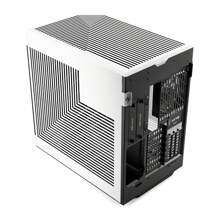 HYTE Y60 - Modern Aesthetic Dual Chamber Panoramic Tempered Glass Mid-Tower ATX Computer Gaming PC Case With PCIE 4.0 Riser Cable Included - White - 黑與白 - 查看 3