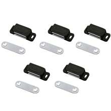 5pcs/Set Kitchen Cabinet Magnets Closure, Cabinet Magnetic Catch Strong Cupboard Door Magnets Closing Stainless Steel Shutter Hardware Closer,4.1x1.5cm/1.61x0.59inch
