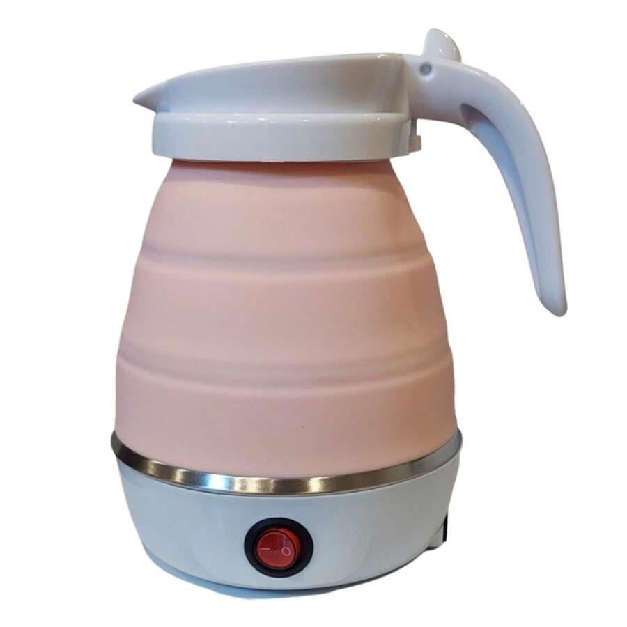 Cafetera Mini Portátil Plegable 600ml Silicon Colores - Rosa - Ver 1