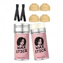 Ensemble D'outils De Perruque De 8 Pièces, 2 Pièces De Gel De Cire De Coiffure De 2,7 Fl.oz, 4 Pièces De Bonnet De Perruque, 2 Pièces De Bandes Élastiques De Perruque Pour Les Fêtes Halloween