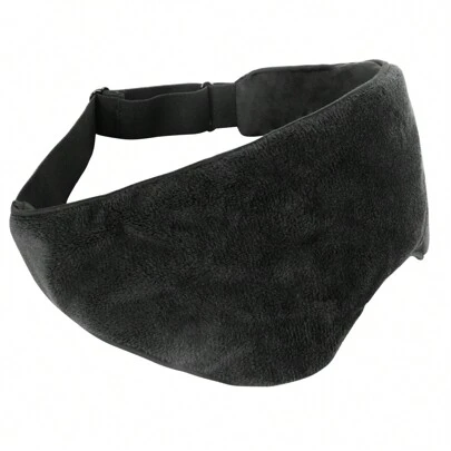 Blackout Weighted Eye Mask With Removable Inner For Heating/Cold, Soft Plush Cotton