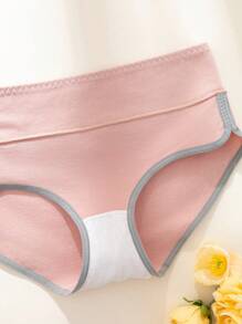 5 Pièces Culottes Hipster En Pour Femmes À Large Taille, Douces, Confortables, Respirantes, Absorbantes De La Transpiration Et Adaptées Aux Triangles