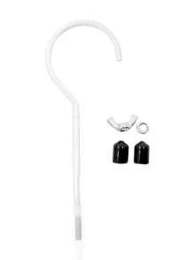 Varal Cabide Espiral Redondo Caracol Circular Secagem Facil Para Cobertas Lençol Cobertores Mantas - Branco - Visão 4