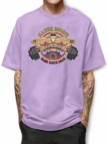 Men T-Shirts - Màu đỏ tím - Xem 1