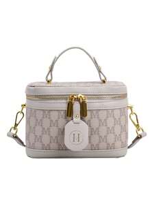 Women's Autumn/Winter New PU Leather Large Capacity Minimalist Fashion Bucket Shoulder Bag Crossbody Bag