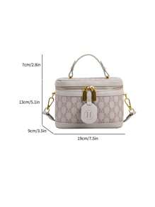 Women's Autumn/Winter New PU Leather Large Capacity Minimalist Fashion Bucket Shoulder Bag Crossbody Bag