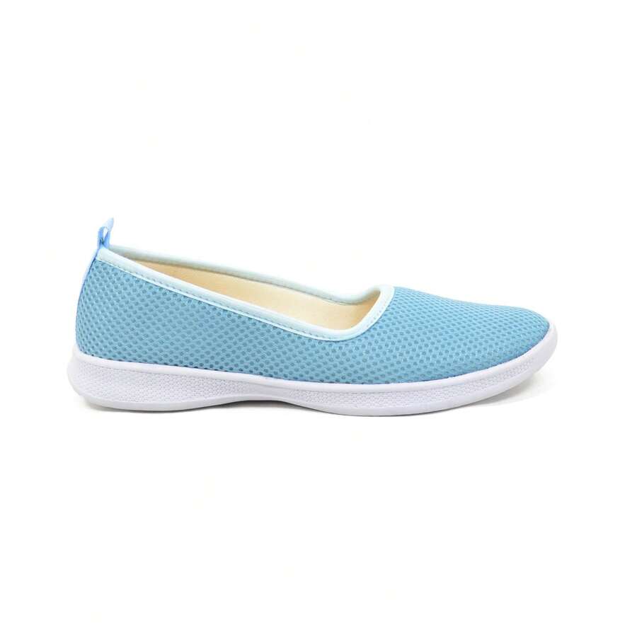 Wide Fit Ballet Flats - BB Blue - View 1