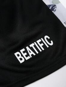 New Arrival Summer Young Boy Quick Drying Camouflage Print Round Neck T-Shirt And Shorts Set, 2pcs