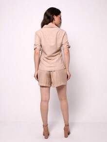 Women Two-Piece Outfits - Beige - View 2