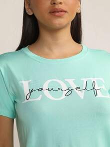 Women T-Shirts - màu xanh lá - Xem 4