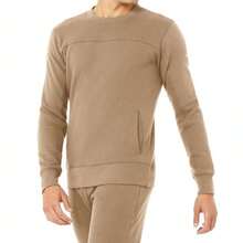 ALO YOGA Unisex Base Sweatshirt In Gravel - Gravel - View 3