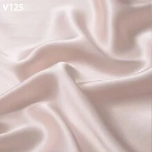 1 Meter Chinese Silk Soft Natural Mulberry Silk Solid Color Satin Fabric, Suitable For Pajamas, Wedding Dresses, Skirts, Robes, Lining, High-End Clothing Design, Bedding Pillowcase Fabric - Pink - View 1