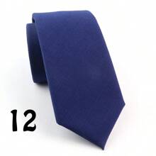 1pc Men's Fashionable Simple Style High Density Solid Color Polyester Necktie, Soft & Skin-Friendly, Suitable For Daily Work And Wedding Party Wearing Casual