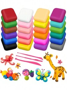 Modeling Clay Set-24 Colors Air Dry Clay, Diy Sculpting Clay With Carving Tools, Arts And Crafts Gift Kit - 24 Colors - View 5