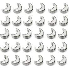 100/400pcs Diy Cute Star & Moon Shaped Beads For Bracelet, Necklace, Earring, Keychain, Mobile Phone Chain, Anklet, Festival, Birthday, Party Accessories, Gift, Jewelry Making