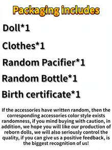 20 英寸手工重生婴儿娃娃，带植发，婴儿重生娃娃圣诞礼物（随机发送奶嘴）布质身体（无性别） - 杏色 - 查看 6