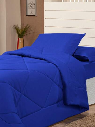 Edredon Solteiro Dupla Face 2 Peças Margarida Quentinho e Fofinho