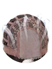 【韓劇女主角】蕾絲假髮女性長髮蓬鬆自然分大波浪長捲髮全套假髮 - 黑色 - 查看 7