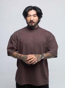 Men T-Shirts - Rust Brown - View 1