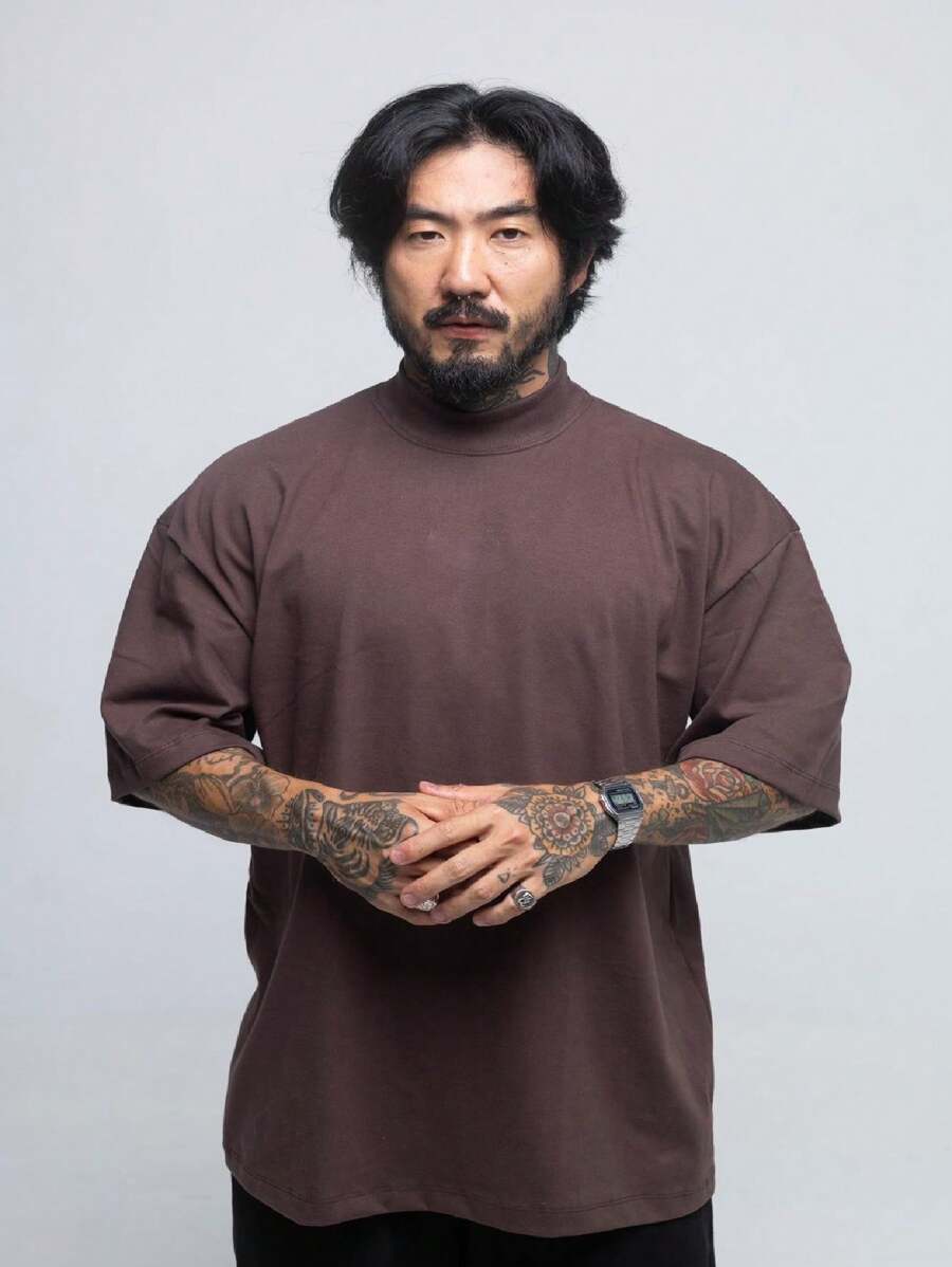 Men T-Shirts - Rust Brown - View 1