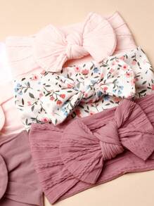 6pcs/Set Fashionable Baby Nylon Decorative Headbands For Daily Use In Early Spring Love Valentine - Multicolor - View 5