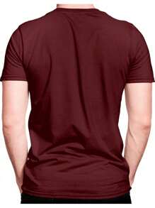 Men T-Shirts - Màu Đỏ Sâu - Xem 2