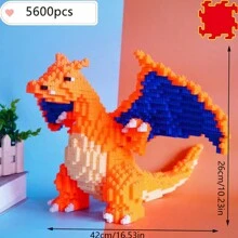 Large Dinosaur Nanoblock 3D Puzzle Building Blocks: Velociraptor, Dragon, Fire Breathing Dragon; High-Difficulty Toy And Collectible Figurine, Ideal Gift For Collectors And Fans, Great For Decoration And Entertainment Room Decoration