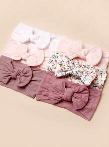 6pcs/Set Fashionable Baby Nylon Decorative Headbands For Daily Use In Early Spring Love Valentine - Multicolor - View 2