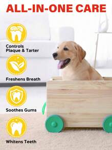GJYC PET Kit Avanzado De Cuidado Dental Para Mascotas | Contiene Pasta De Dientes, Cepillo De Dientes Y Cepillo De Dedo | Reduce La Placa Y La Acumulación De Sarro | Seguro Para Cachorros, Kit De 3 Piezas, Sabor A Leche