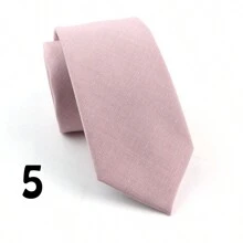 1pc Men's Fashionable Simple Style High Density Solid Color Polyester Necktie, Soft & Skin-Friendly, Suitable For Daily Work And Wedding Party Wearing Casual