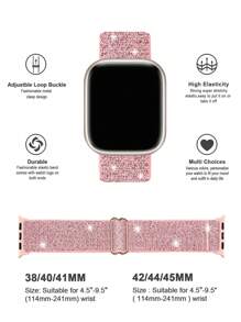 2packs Protective Case And Watch Bands For 38 40 41 42 44 45 46 MM Compatible With Apple Watch Series 10 9 8 7 SE 6 5 4 3, Inlaid With Sparkling Rhinestone, Plating Black/Silvery/Golden, With BlingBling Stretchy Loop Wrist Straps, Best Accessories Set
