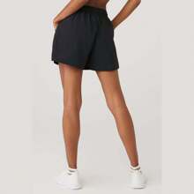 Alo Yoga Alumni Short In Black - Black - View 3