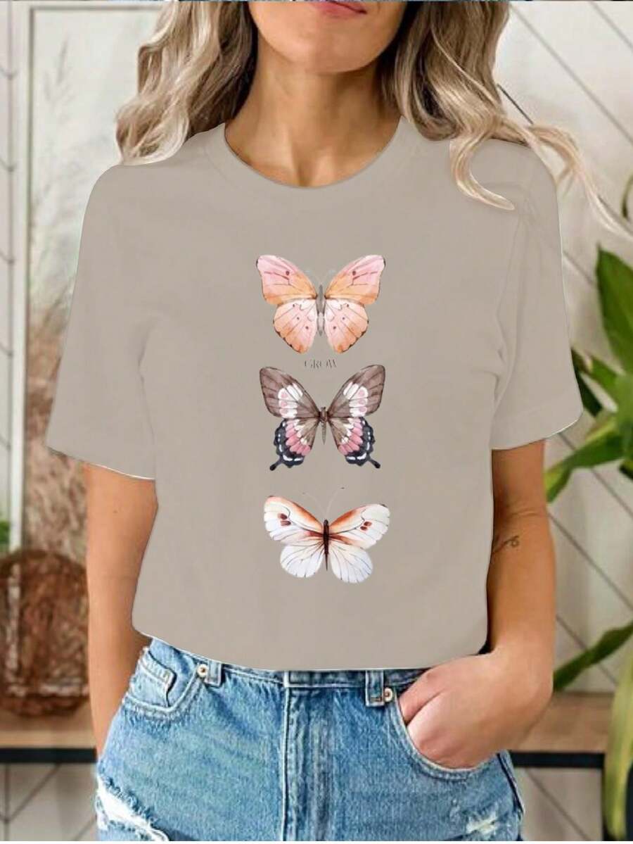 Women T-Shirts - Xám - Xem 1