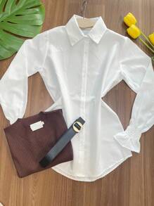 Women Two-Piece Outfits - Chocolate Brown - View 2