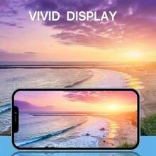 Bộ bảo vệ màn hình kính cường lực độ phân giải cao 6in1 White Edge, bao gồm miếng dán mặt sau toàn màn hình, tương thích với dòng iPhone 11-15 Pro Max, ngăn ngừa trầy xước trên ống kính điện thoại và nắp lưng - Trong sáng - Xem 6