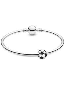 Charm de Balón de Soccer Campeón en  Acero Inoxidable Adecuado para Pulseras Pando Excelente Regalo  Futbol Soccer - Plateado - Ver 5