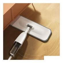 Trapeador Spray Mop 2 En 1 Giratoria 360° De Microfibra, Rociador, Trapeador Húmedo Y Seco Para El Hogar, Fregona De Microfibra, Mopa De Limpieza De Piso Con Almohadillas De Microfibra Absorbentes Lavables Y Reutilizables, Uso Húmedo O Seco Para Todo Tipo De Suelo O Superficie - Blanco - Ver 3