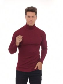 Men Sweaters - Màu Đỏ Sâu - Xem 3