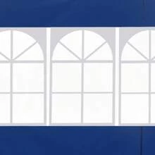 Outsunny 3 Meters Gazebo Replaceable Exchangeable Side Panel Wall Panels Walls With Window - Blue - View 7