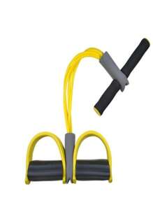 Extensor de 4 pontas MultiFuncional Elástica Reforçada Exercícios Academia Ginástica Apoio Pés Tensão Forte Faixa Elásti - Multicolorido - Visão 5
