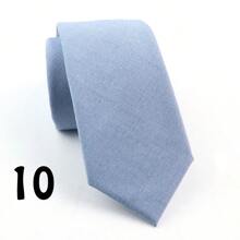 1pc Men's Fashionable Simple Style High Density Solid Color Polyester Necktie, Soft & Skin-Friendly, Suitable For Daily Work And Wedding Party Wearing Casual